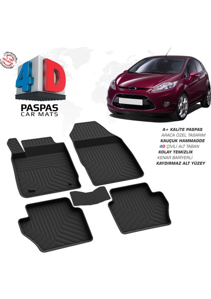 Fa Otomotiv Ford Fiesta  4d Havuzlu Paspas 2009 – 2015 Model