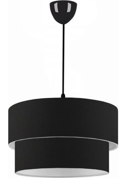 North Home Dark Siyah Kumaş İki Katlı Pasta Avize Yatak Odası Salon Sarkıt fırsatları