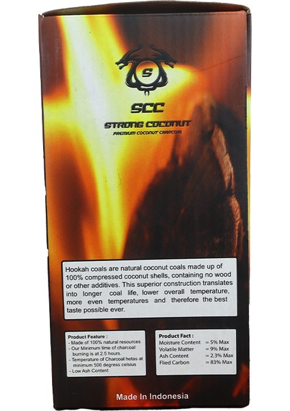 Strong Coconut Nargile Kömürü Hindistan Cevizi (1kg 72 Adet)