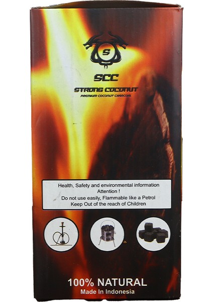 Strong Coconut Nargile Kömürü Hindistan Cevizi (1kg 72 Adet)