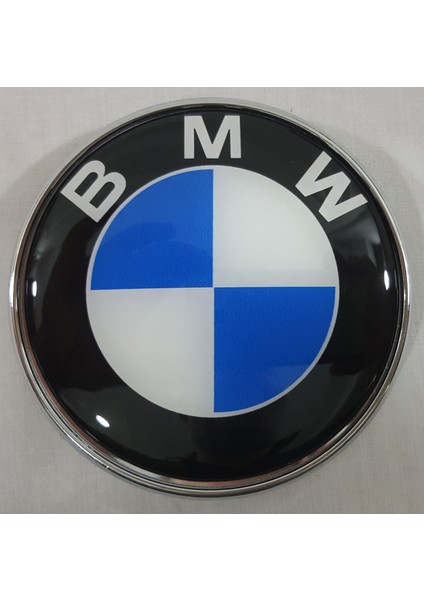 Bmw  E32 Kaput Arması  8.2cm, Mavi , Bmw E32 Kaput Logosu , Bmw Logo