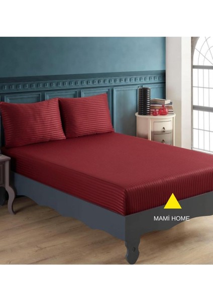 Mami Home Pamuk Saten Lastikli Çarşaf Seti