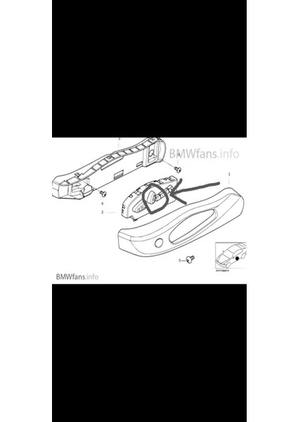 Bmw E46 Elektirikli Koltuk Ayar Düğmesi