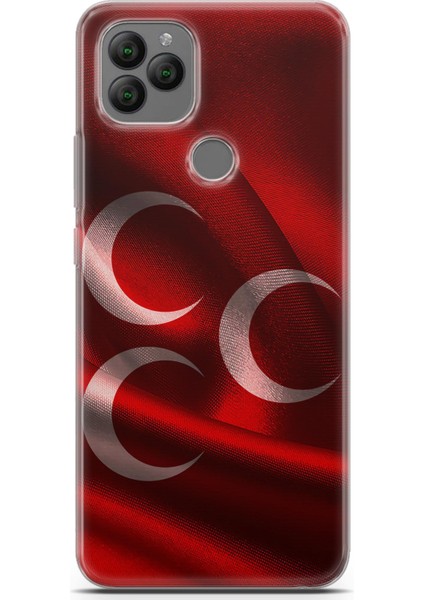 General Mobile Gm 22 / Gm 22S Uyumlu Kılıf Hd Baskılı Kılıf - Üç Hilal