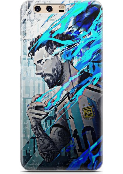 Huawei P10 Plus Uyumlu Kılıf Hd Baskılı Kılıf - Messi