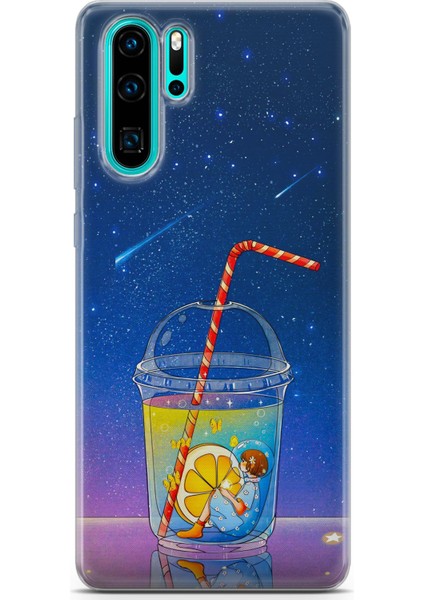 Huawei P30 Pro Uyumlu Kılıf Hd Baskılı Kılıf - Cool Lime