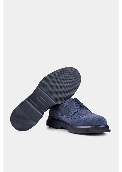 Erkek Süet Casual Ayakkabı Lacivert AY22K22208_D39