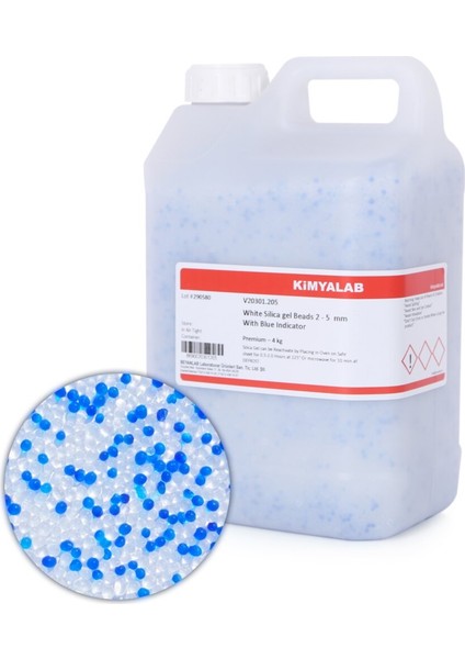 Silikajel Beyaz Nem Alıcı - 4 Kg Mavi İndikatörlü - Dökme