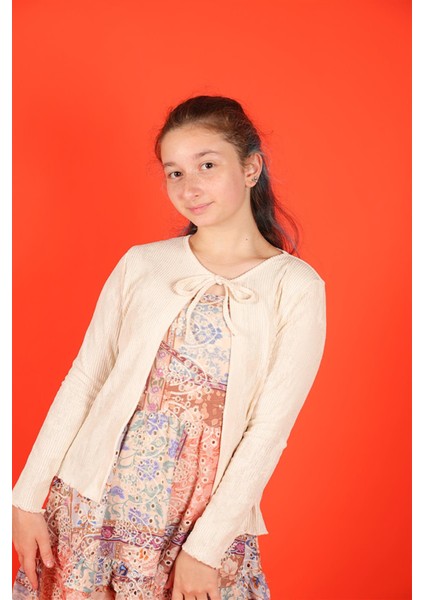 05 14 Yaş Kız Çocuk Renkli Etnik Elbise Hırka Takım modelleri