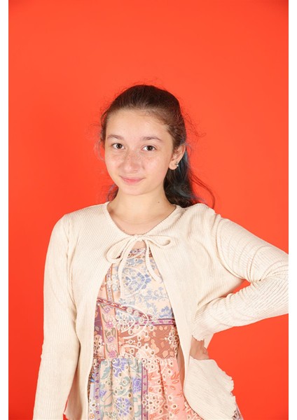 05 14 Yaş Kız Çocuk Renkli Etnik Elbise Hırka Takım indirimleri