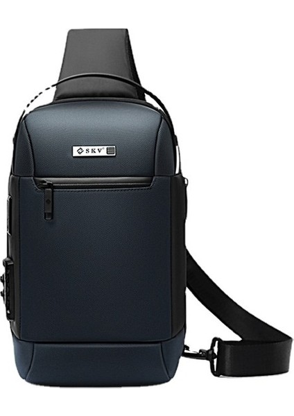 Erkek Omuz Çantası Şifreli Kilit USB Bağlantı Noktalı (Yurt Dışından)