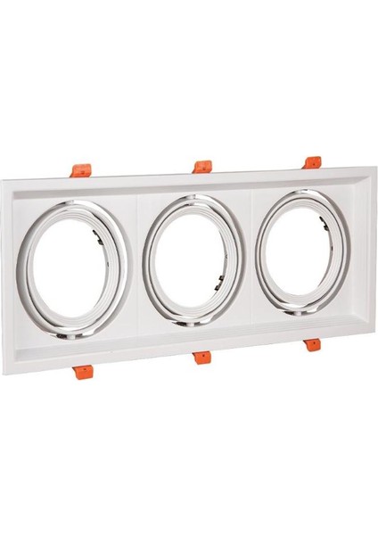 Ar111 Üçlü Metal Beyaz Kasa
