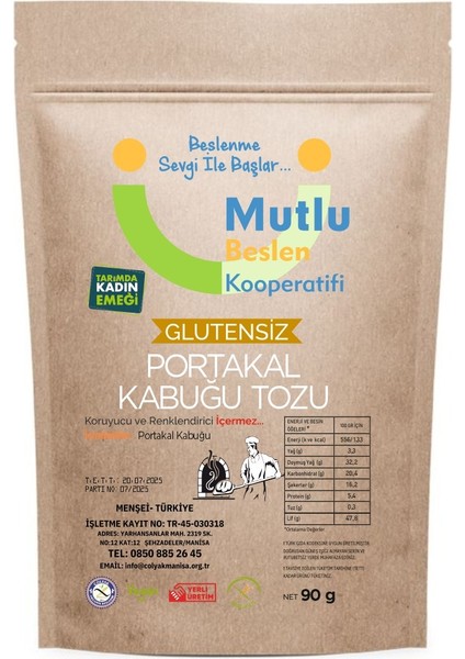 Portakal Kabuğu Tozu Glutensiz 90 G