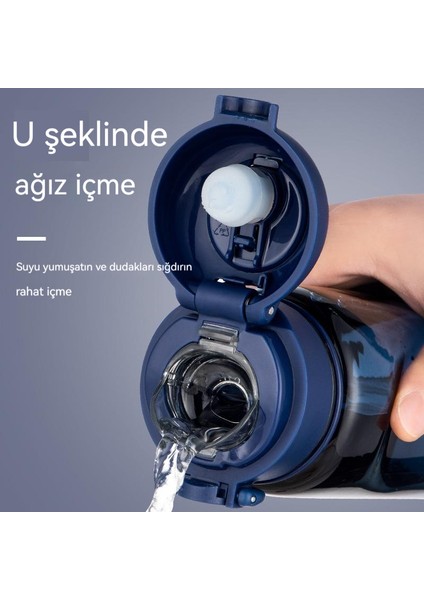 650 ml Çocuk Su Bardağı Yaz Sporları Taşınabilir Büyük Kapasiteli Doğrudan Içme Bardağı (Yurt Dışından) indirimleri