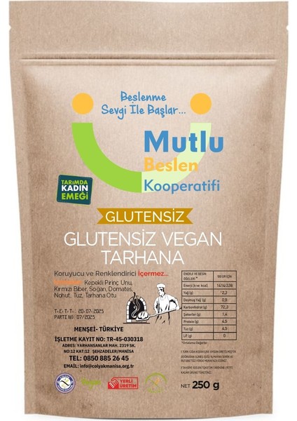 Vegan Tarhana Glutensiz 250 G