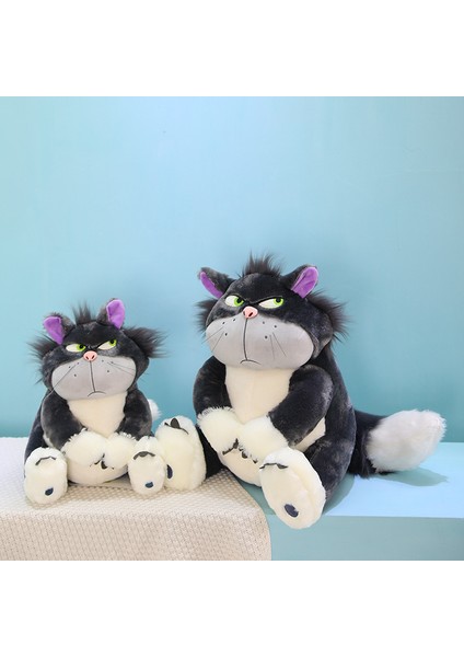 45CM Kara Kedi Sevimli Bebek Peluş Oyuncak (Yurt Dışından)