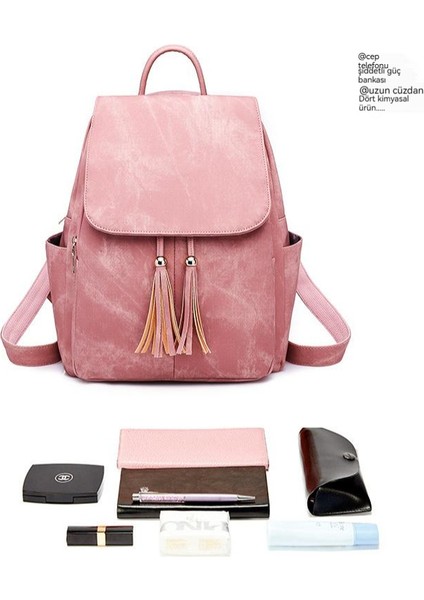 Büyük Kapasiteli, Dolgulu Denim Sırt Çantası (Yurt Dışından) fırsatları