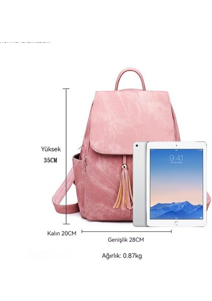 Büyük Kapasiteli, Dolgulu Denim Sırt Çantası (Yurt Dışından) indirimleri