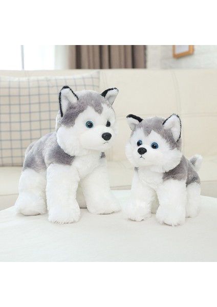 40CM Sevimli Köpek Yavrusu Husky Peluş Oyuncak (Yurt Dışından)