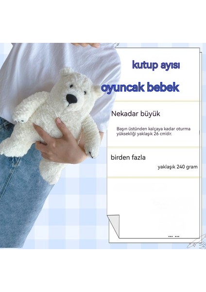 26CM Kutup Ayısı Oyuncak Bebek Peluş Oyuncak (Yurt Dışından)
