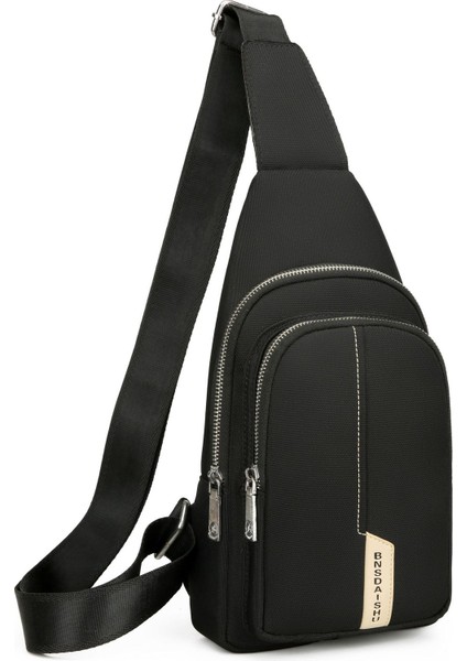 Yeni Erkek Sade Düz Renk Göğüs Çantası (Yurt Dışından)