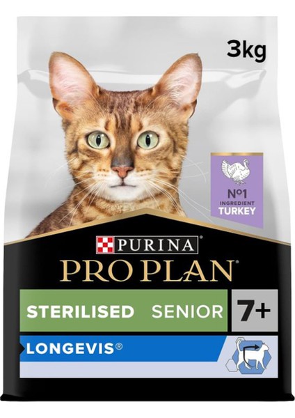 Hindi Etli Kısırlaştırılmış Yaşlı Kedi Maması 3kg