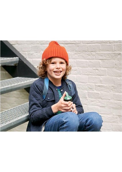 Insulated Bottle Flip Up Campus Açılır Kapanır Termos Su Şişesi 350 ml - Turquoise