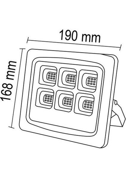 60W Solar Projektör