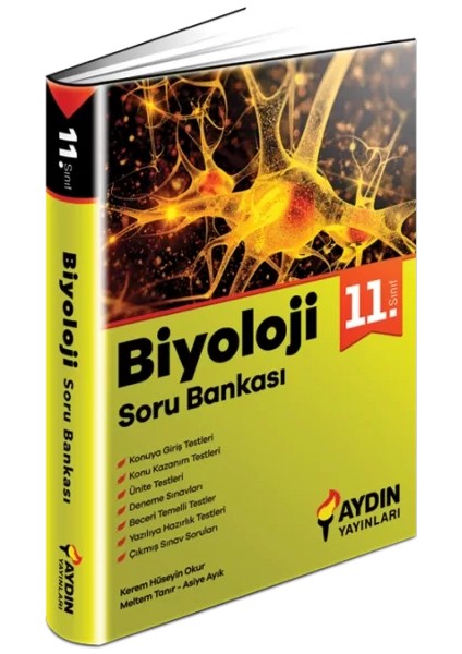 Aydın Yayınları 11. Sınıf Biyoloji Soru Bankası