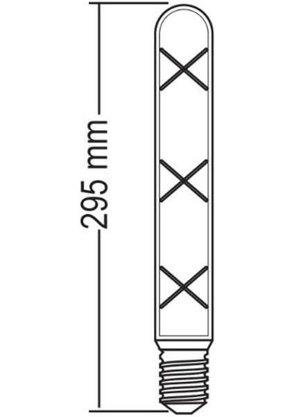 4 Watt E 27 Çubuk Rustik Ampul