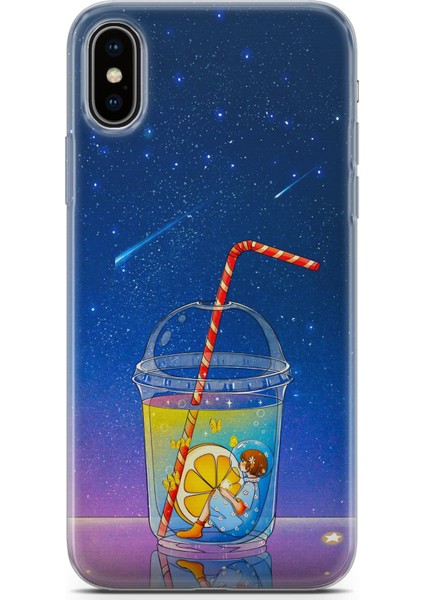 Apple iPhone Xs Max Uyumlu Kılıf Hd Baskılı Kılıf - Cool Lime