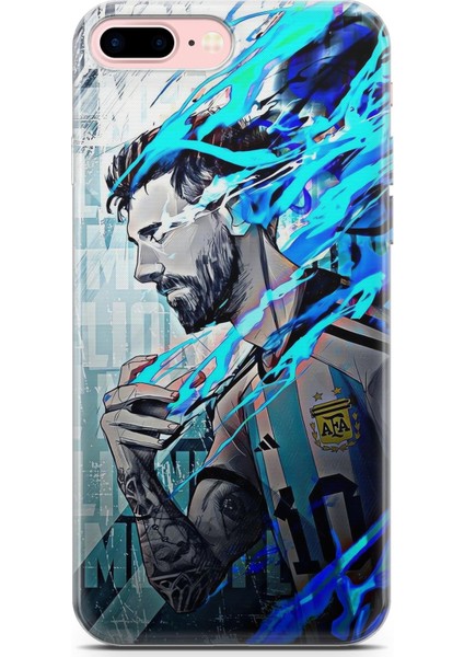 Apple iPhone 7 Plus / 8 Plus Uyumlu Kılıf Hd Baskılı Kılıf - Messi