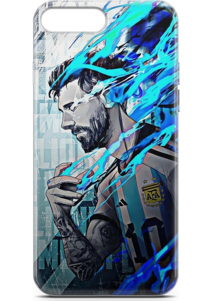 Apple iPhone 7 Plus / 8 Plus Uyumlu Kılıf Hd Baskılı Kılıf - Messi
