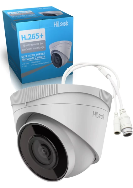 IPC-T220H-F 2MP, 2.8mm Lens, H265+, 30MT Gece Görüşü, Poe, Dome Ip Kamera