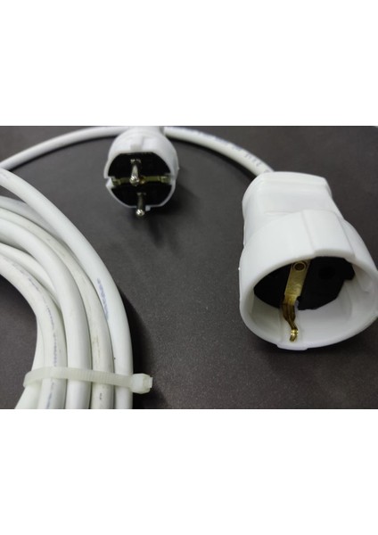 20 Metre 2x1.5 Ttr Kablolu Fişli Prizli Seyyar Uzatma Kablosu Isınma Yapmayan Özel Izoleli Kablodur fiyatları