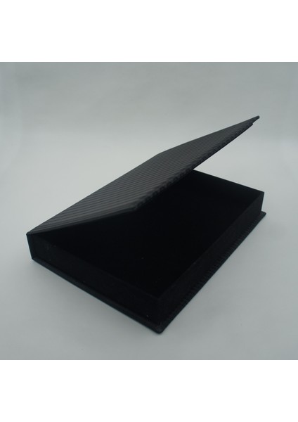 3D Siyah Deri Kaplama Orta Boy Çikolata & Hediye Kutusu - Hatıra Kutusu - Dekoratif Kutu modelleri