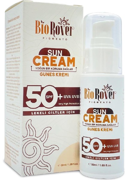 Biorover Lekeli Ciltler İçin Güneş Kremi Spf 50+ 50 ml