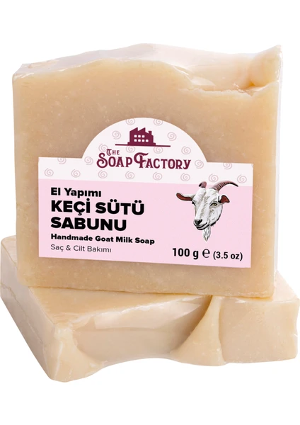 The Soap Factory İpek Seri El Yapımı Keçi Sütü Sabunu 100 g - Lüks- Bütün Cilt Tiplerine Uygun - Soğuk Sıkım - Üstün Cilt Bakımı