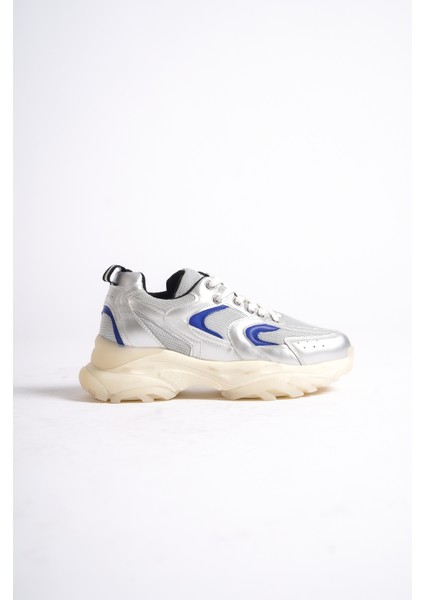 266-GMSM Gümüş/mavi Kadın Spor Ayakkabı & Sneaker