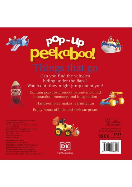 Pop-Up Peekaboo:things That Go Hb