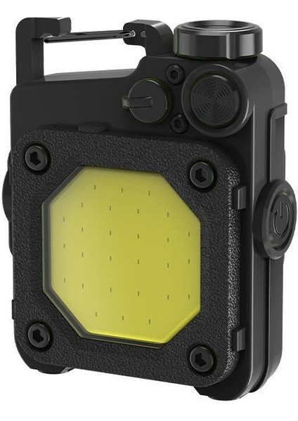 Açık Çok Fonksiyonlu Güçlü Hafif Şarj Edilebilir El Feneri Anahtarlık (Yurt Dışından)