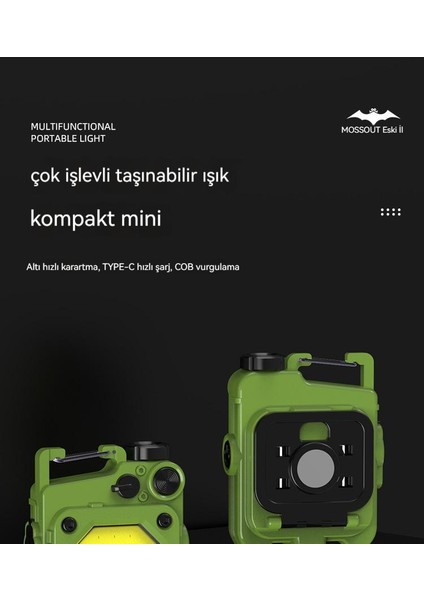 Açık Çok Fonksiyonlu Güçlü Hafif Şarj Edilebilir El Feneri Anahtarlık (Yurt Dışından) fiyatları