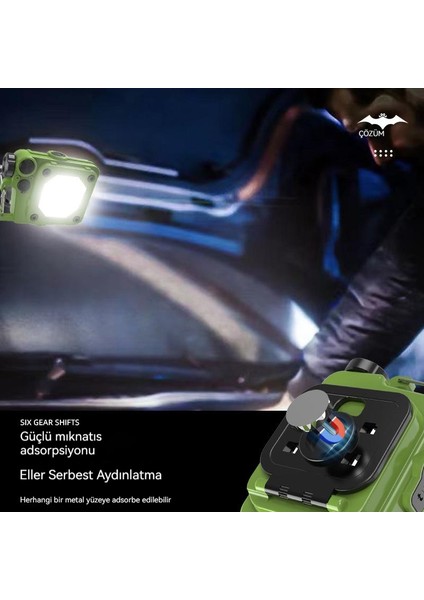 Açık Çok Fonksiyonlu Güçlü Hafif Şarj Edilebilir El Feneri Anahtarlık (Yurt Dışından) fırsatları