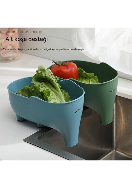 Aile Çok Fonksiyonlu Mutfak Lavabosu Süzgeç Sepeti (Yurt Dışından)