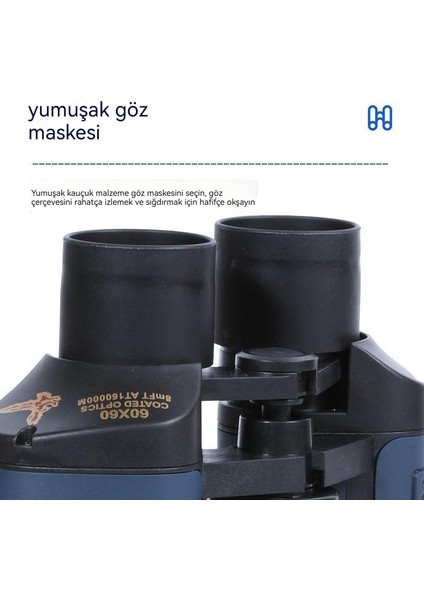 Açık 80X80 Dürbün Yüksek Güçlü Kırmızı Film Dürbün (Yurt Dışından)