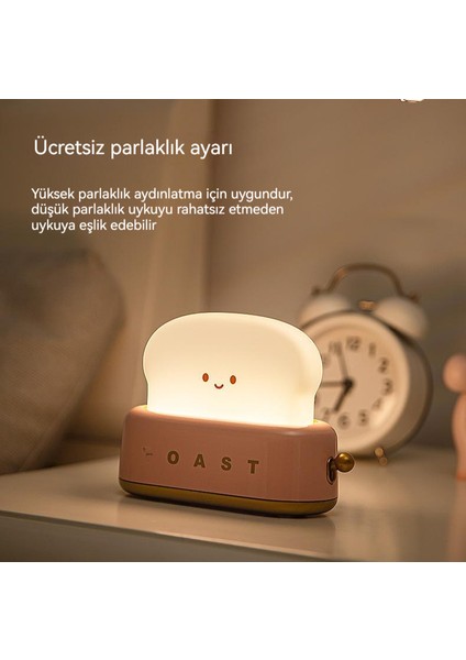 Yatak Odası Başucu USB Şarj Edilebilir LED Gece Lambası (Yurt Dışından)