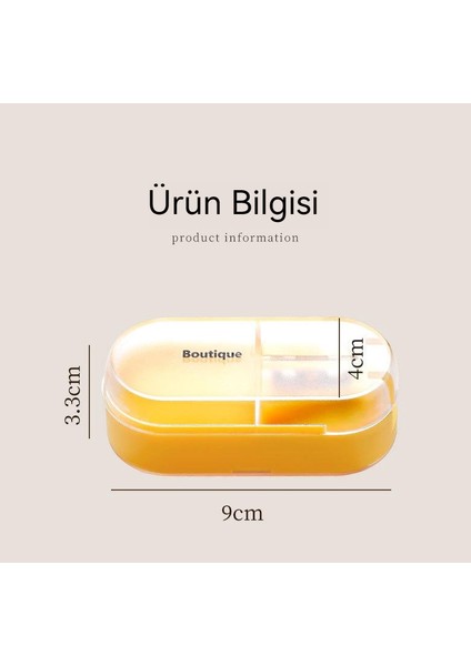 Ev Tipi Taşınabilir Hap Kutusu (Yurt Dışından)