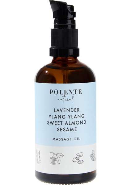 Polente Natural Lavanta & Ylang Ylang Sakinleştirici Masaj Yağı (100 ml)