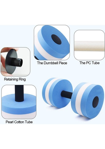Eva Yüzebilir Dumbell - Gri (Yurt Dışından)