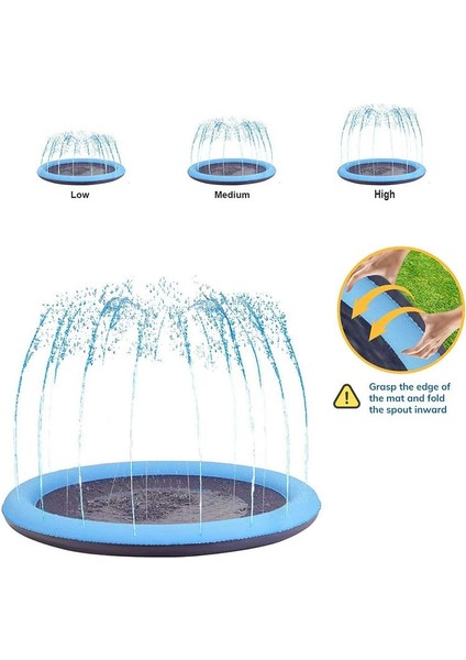 FY008 Pvc Sprinkler Su Eğlence Matı 150CM - Çok Renkli (Yurt Dışından) modelleri